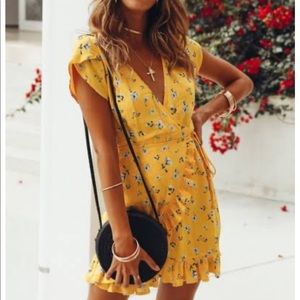 Yellow summer dress